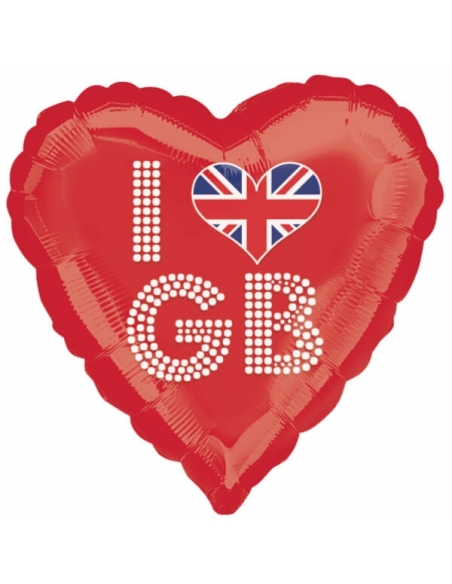 Globo I Love Grate Britain Red Corazon 45cm