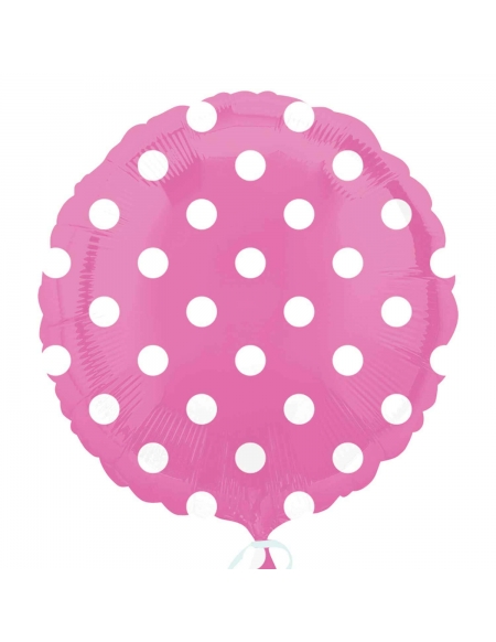 Globo Bright Pink Dots Redondo 45cm