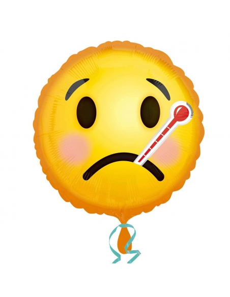 Globo Emoticono Get Well Soon Redondo 45cm