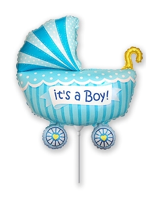 Globo Carrito Bebe Its a Boy Mini Forma