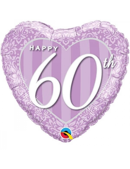 Globo Happy 60Th Damask Corazon 45cm