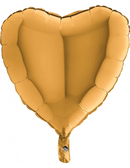 Globo Corazon 45cm Oro