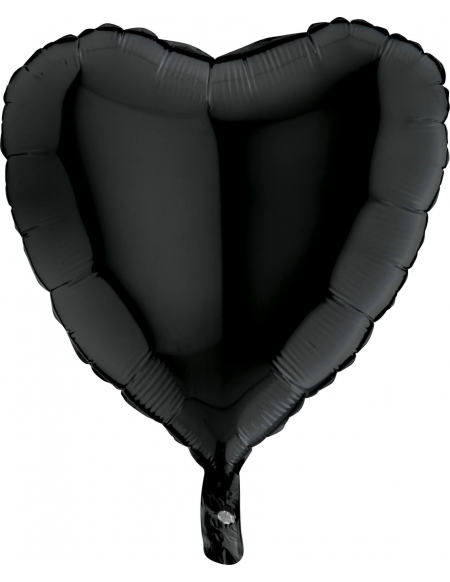 Globo Corazon 45cm Negro