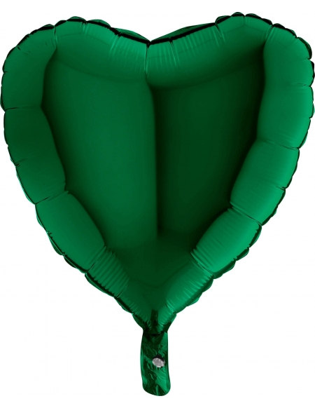 Globo Corazon 45cm Verde Oscuro