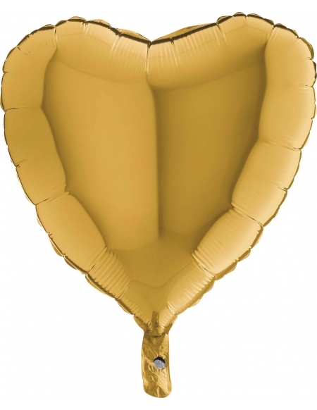 Globo Corazon 45cm Oro Claro