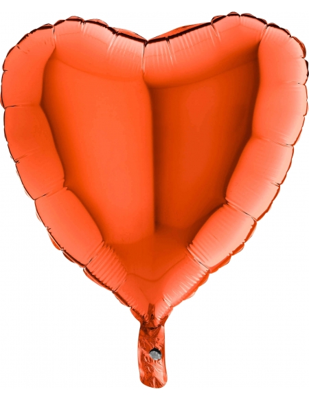 Globo Corazon 45cm Naranja