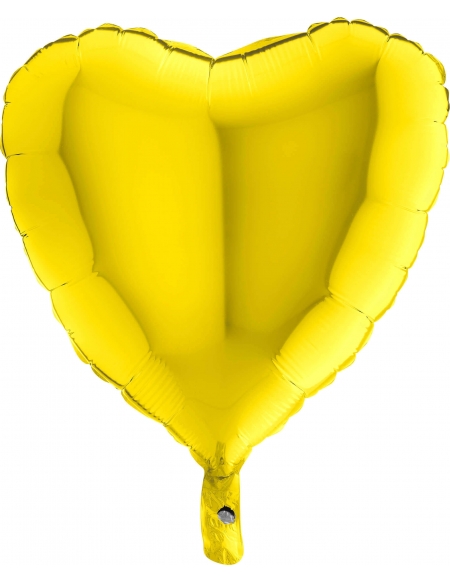 Globo Corazon 45cm Amarillo