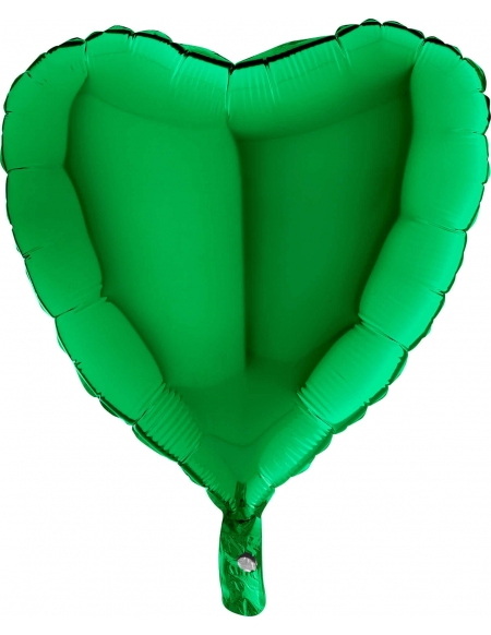 Globo Corazon 45cm Verde Esmeralda