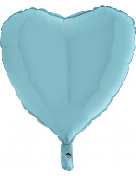 Globo Corazon 45cm Azul Baby