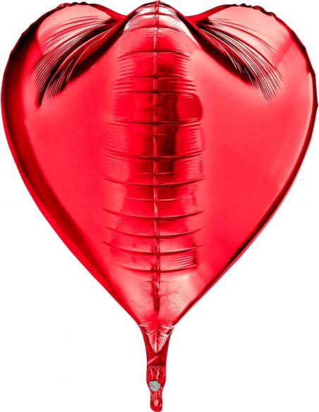 Globo Corazon 3D 58cm Rojo