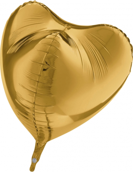 Globo Corazon 3D 58cm Oro Claro