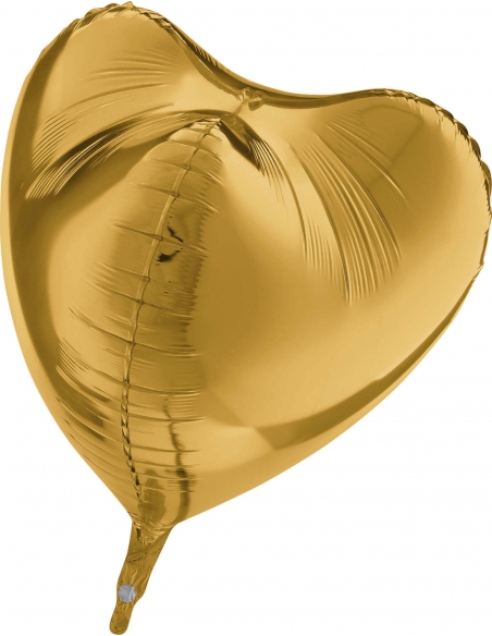 Globo Corazon 3D 58cm Oro Claro