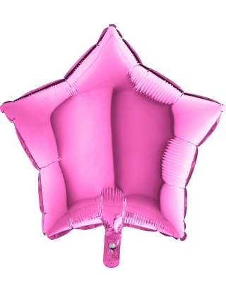 Globo Estrella 45cm Fucsia
