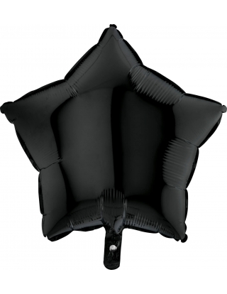 Globo Estrella 45cm Negro