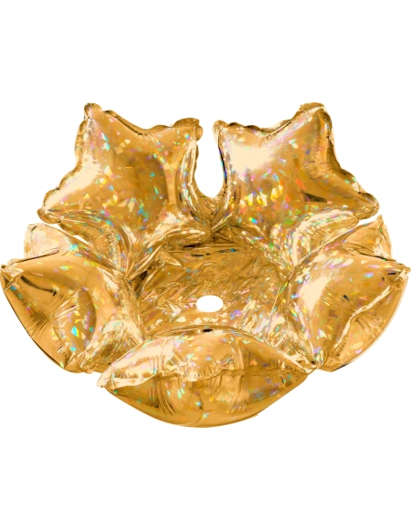 Globo Deco Estrella 36cm Oro Holografico