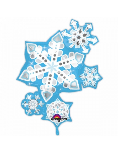 Globo Frosty Snowflake Clust Forma 88cm