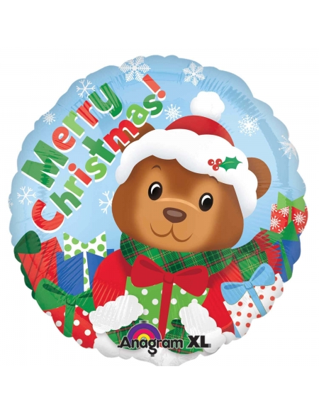 Globo Christmas Bear Redondo 45cm