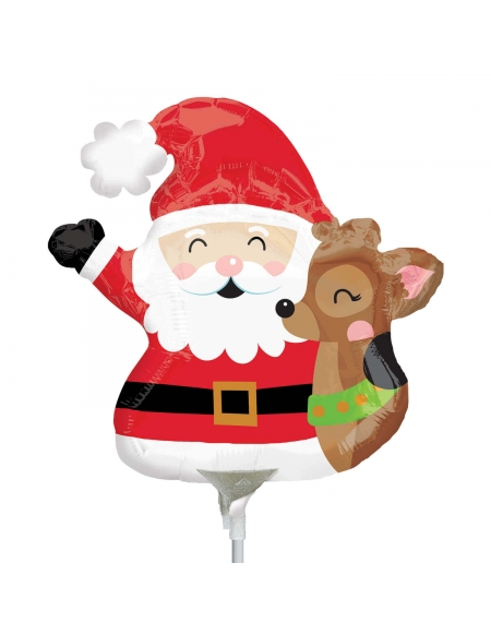 Globo Santa and Reindeer Mini Forma 35cm