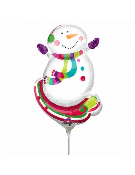 Globo Joyful Snowman Mini Forma 35cm