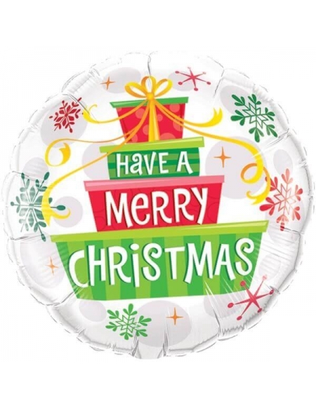 Globo Christmas Gifts and Snowflakes Redondo 45cm