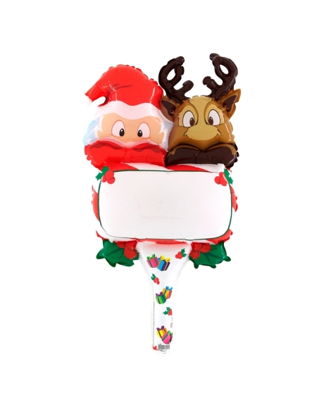 Globo Santa And Reindeer Shake 79cm