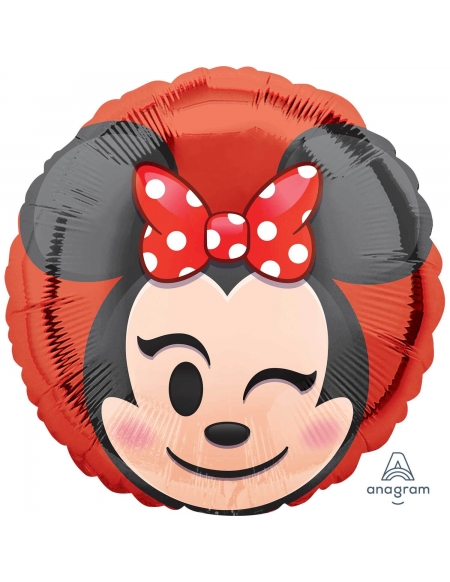 Globo Minnie Mouse Emoji Redondo 45cm