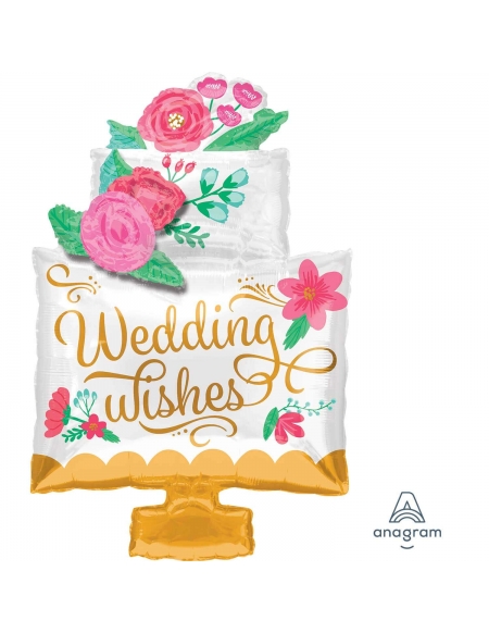 Globo Wedding Wishes Cake Forma 76cm