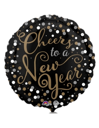 Globo HNY Confetti Celebration Redondo 45cm