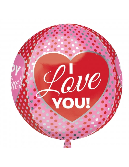 Globo Pink and Red Happy Valentines Day Esfera...
