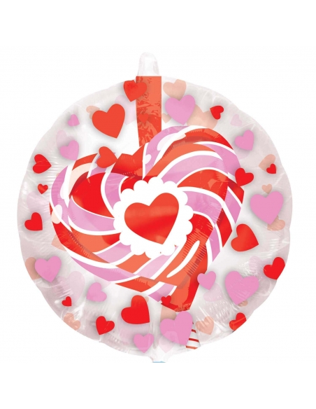 Globo Heart Lollipop Redondo Insider 60cm