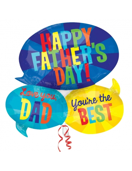 Globo Happy Fathers Days Message Forma 66cm