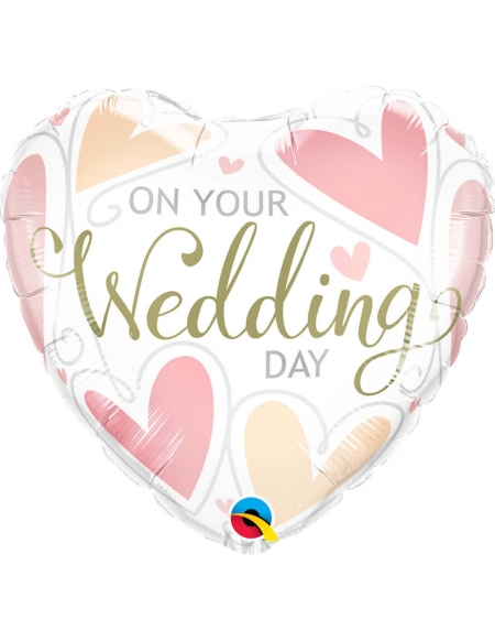 Globo On Your Wedding Day Hearts Corazon 45cm