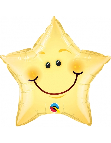 Globo Smiley Face Star Estrella 50cm