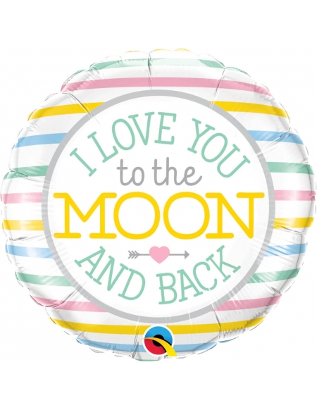 Globo I Love You To The Moon Redondo 45cm