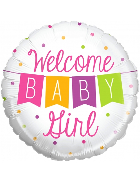 Globo Baby Girl Banner Redondo 53cm