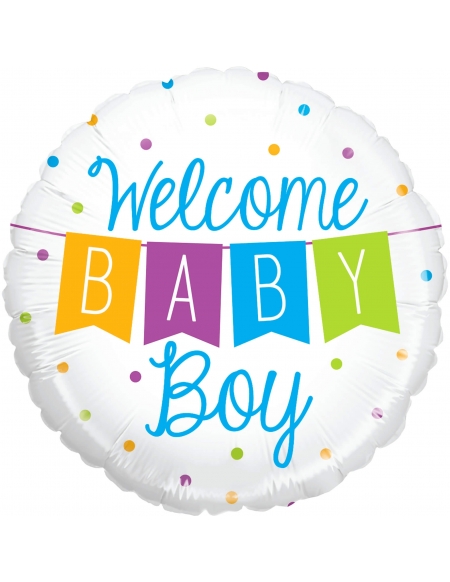 Globo Baby Boy Banner Redondo 53cm