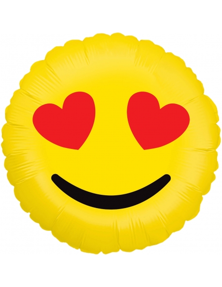 Globo Emoji Hearts Redondo 91cm