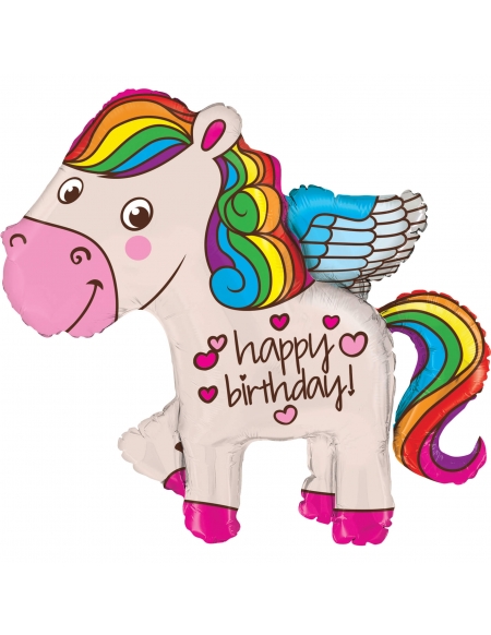 Globo Rainbow Birthday Pony Forma 114cm