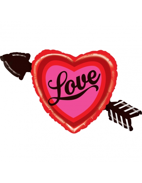 Globo Heart With Arrow Love Forma 91cm
