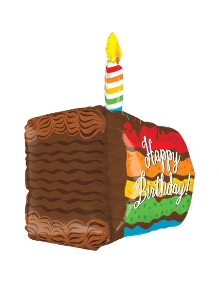 Globo Rainbow Birthday Cake Forma 4D 71cm