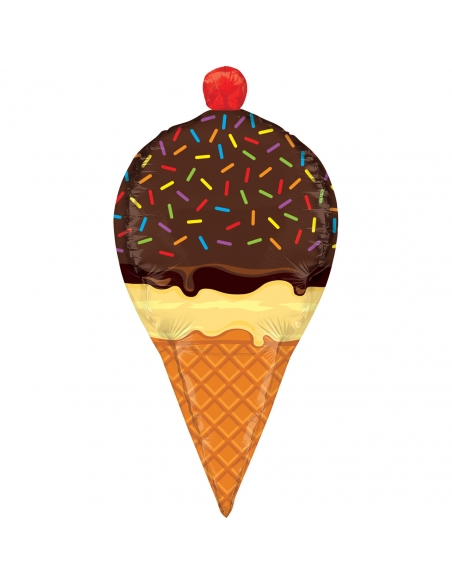 Globo Sprinkles Ice Cream Cone Forma 4D 84cm