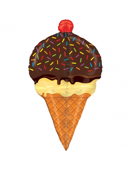 Globo Sprinkles Ice Cream Cone Forma 4D 84cm