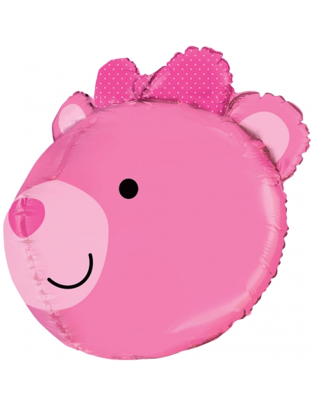 Globo Baby Girl Bear Forma 3D 69cm
