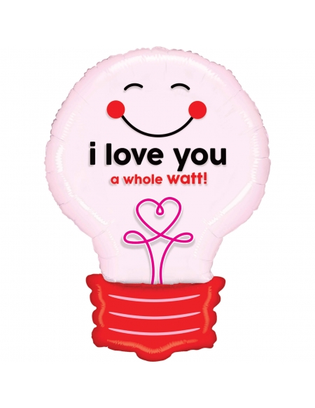 Globo I Love You A Watt Lightbulb Forma 74cm