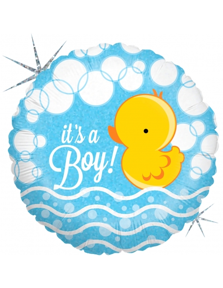 Globo Bubble Ducky Boy Redondo 45cm