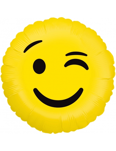 Globo Emoji Wink Redondo 45cm