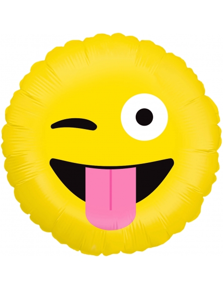 Globo Emoji Wacky Redondo 45cm
