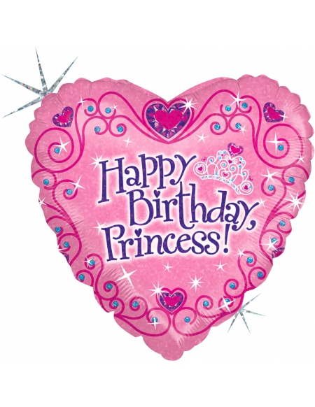 Globo Happy Birthday Tiara Corazon 45cm