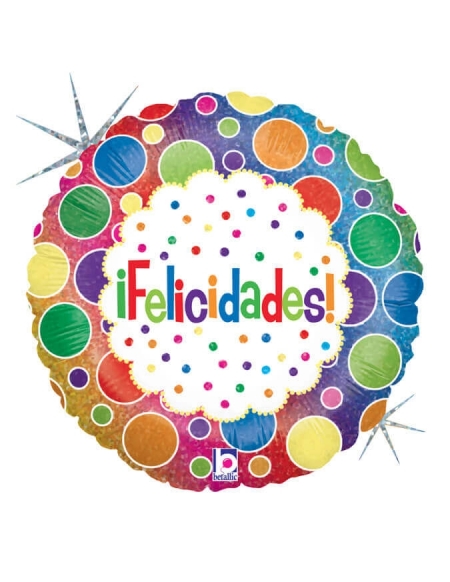 Globo Felicidades Bolas Redondo 45cm