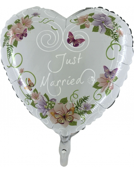 Globo Heart Flowers Corazon 53cm
